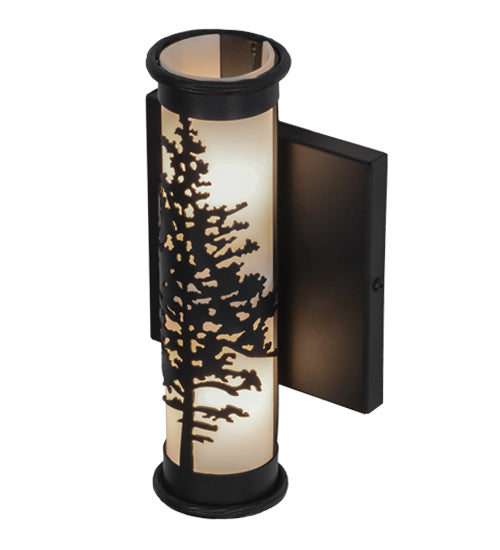 Meyda Tiffany Tamarack 151830 Wall Light - Black/White Acrylic