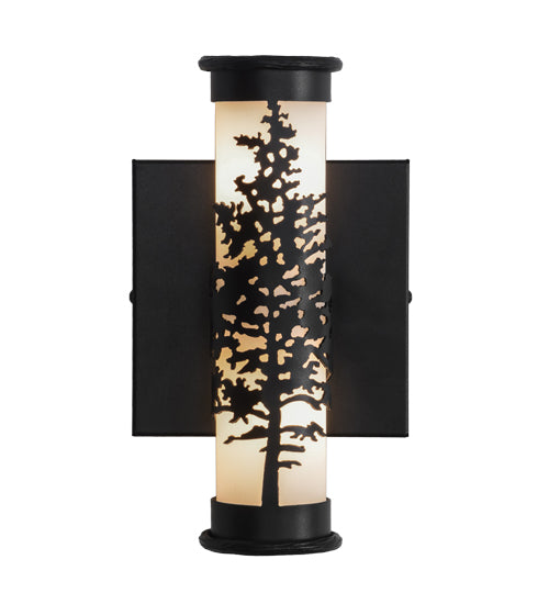 Meyda Tiffany Tamarack 151830 Wall Light - Black/White Acrylic