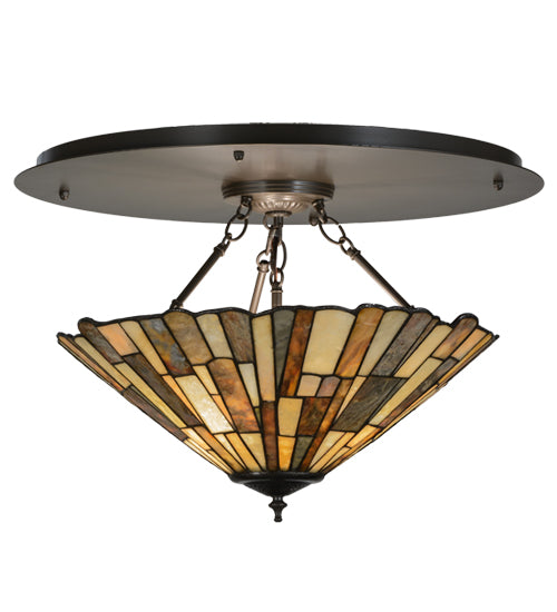 Meyda Tiffany Delta 151905 Ceiling Light - Timeless Bronze