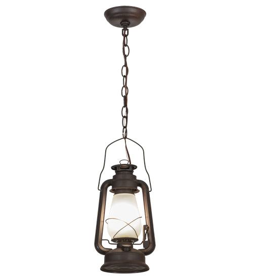 Meyda Tiffany Miners Lantern 151907 Pendant Light - Rust