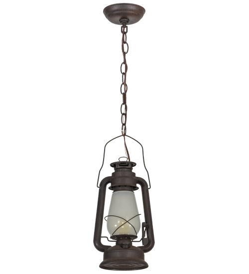 Meyda Tiffany Miners Lantern 151907 Pendant Light - Rust