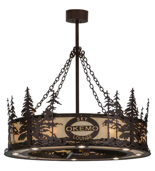Meyda Tiffany Personalized 151925 Chandelier Light - Mahogany Bronze