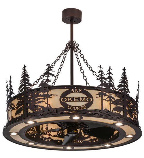 Meyda Tiffany Personalized 151925 Chandelier Light - Mahogany Bronze