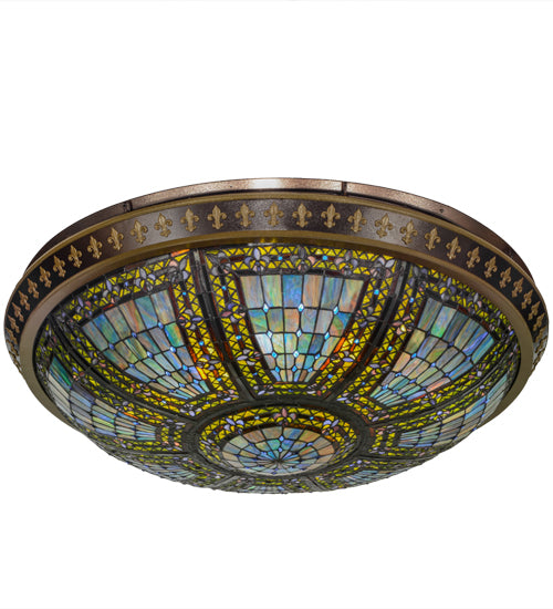 Meyda Tiffany Fleur-De-Lis 152066 Ceiling Light - Copper Vein