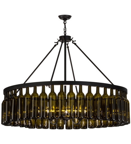 Meyda Tiffany Tuscan Vineyard 152072 Chandelier Light - Textured Black