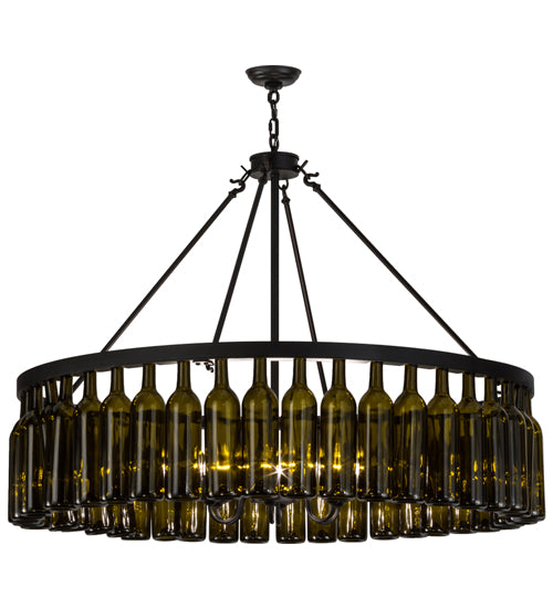 Meyda Tiffany Tuscan Vineyard 152072 Chandelier Light - Textured Black