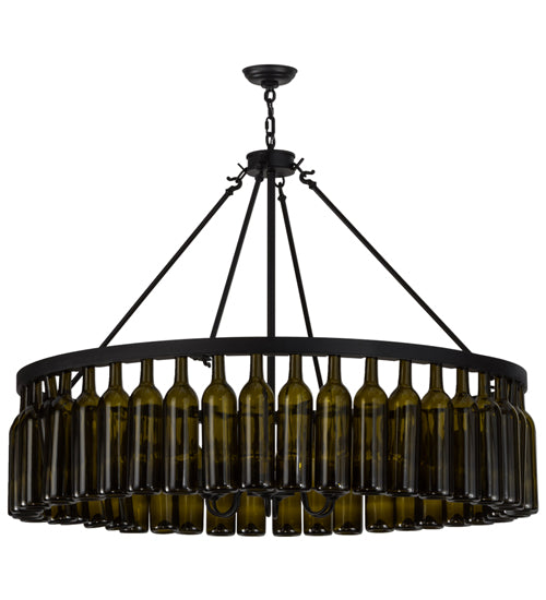 Meyda Tiffany Tuscan Vineyard 152072 Chandelier Light - Textured Black