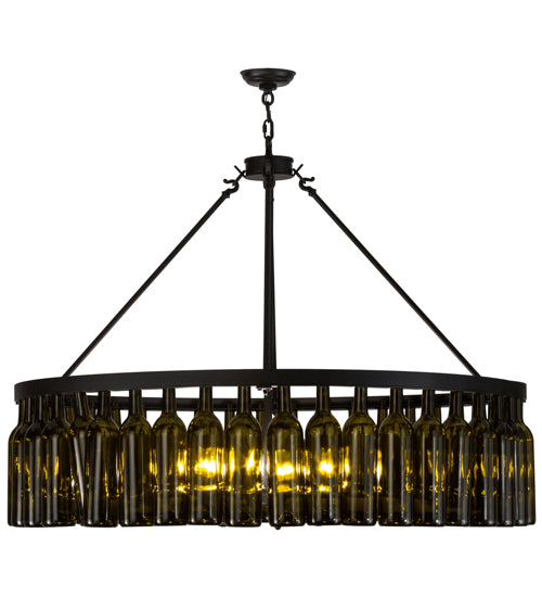 Meyda Tiffany Tuscan Vineyard 152072 Chandelier Light - Textured Black