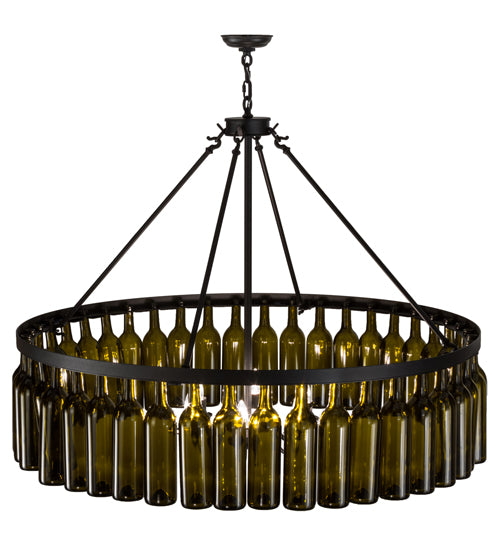 Meyda Tiffany Tuscan Vineyard 152072 Chandelier Light - Textured Black