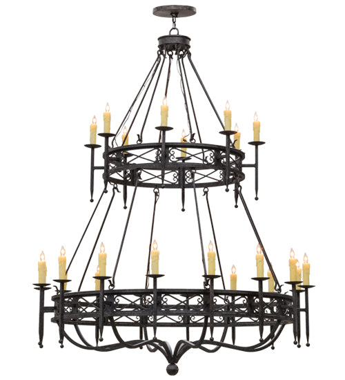 Meyda Tiffany Gina 152111 Chandelier Light - Mahogany Bronze