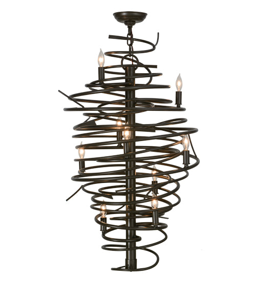 Meyda Tiffany Cyclone 152135 Chandelier Light - Timeless Bronze