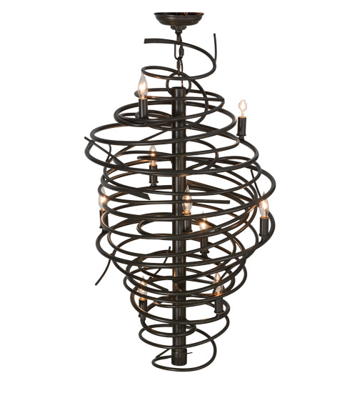 Meyda Tiffany Cyclone 152135 Chandelier Light - Timeless Bronze
