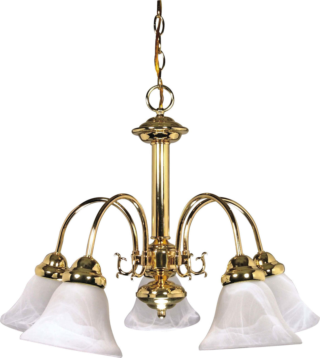 Nuvo Ballerina 60-185 Chandelier Light - Polished Brass