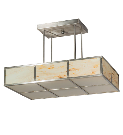 Meyda Tiffany Kyoto 15222 Pendant Light - Satin Stainless Steel