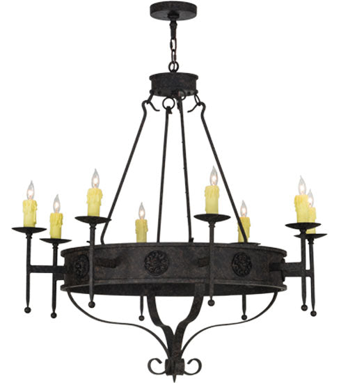 Meyda Tiffany Lorenzo 152245 Chandelier Light - Timeless Bronze