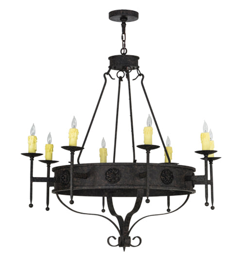 Meyda Tiffany Lorenzo 152245 Chandelier Light - Timeless Bronze