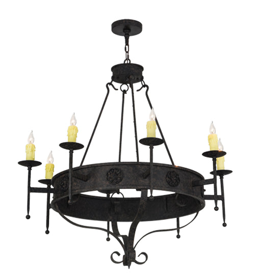Meyda Tiffany Lorenzo 152245 Chandelier Light - Timeless Bronze