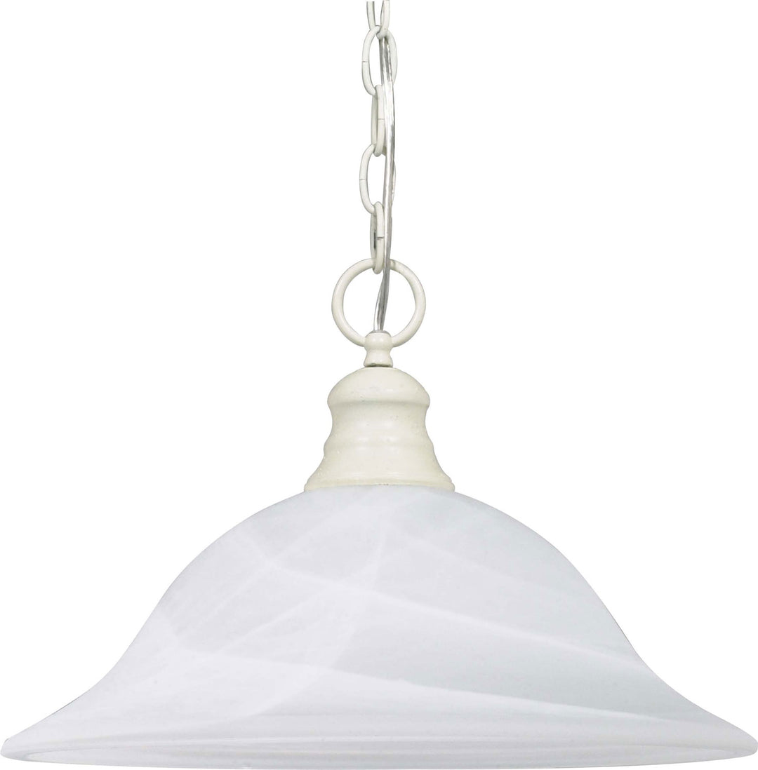 Nuvo Alabaster Glass Hanging Dome 60-393 Pendant Light - Textured White