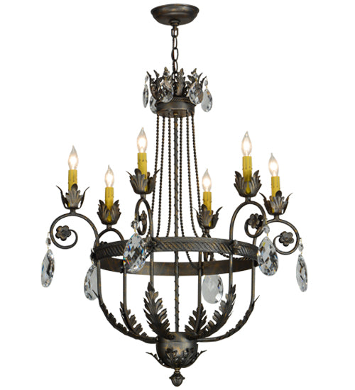 Meyda Tiffany Antonia 152252 Chandelier Light - French Bronzed