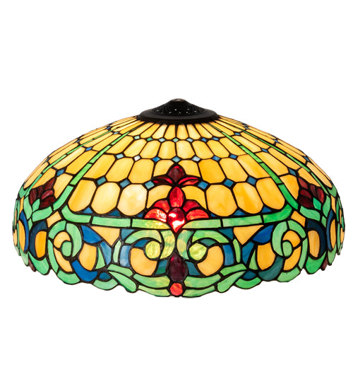 Meyda Tiffany Lighting 15226 Duffner & Kimberly Colonial Shade Lamp Shade Bronze / Dark