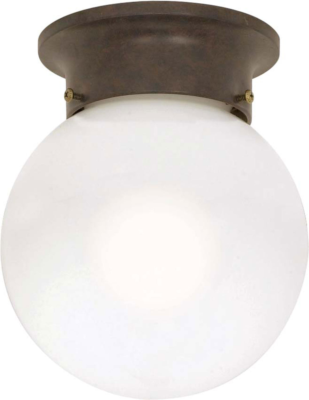 Nuvo 6 White Ball 60-247 Ceiling Light - Old Bronze