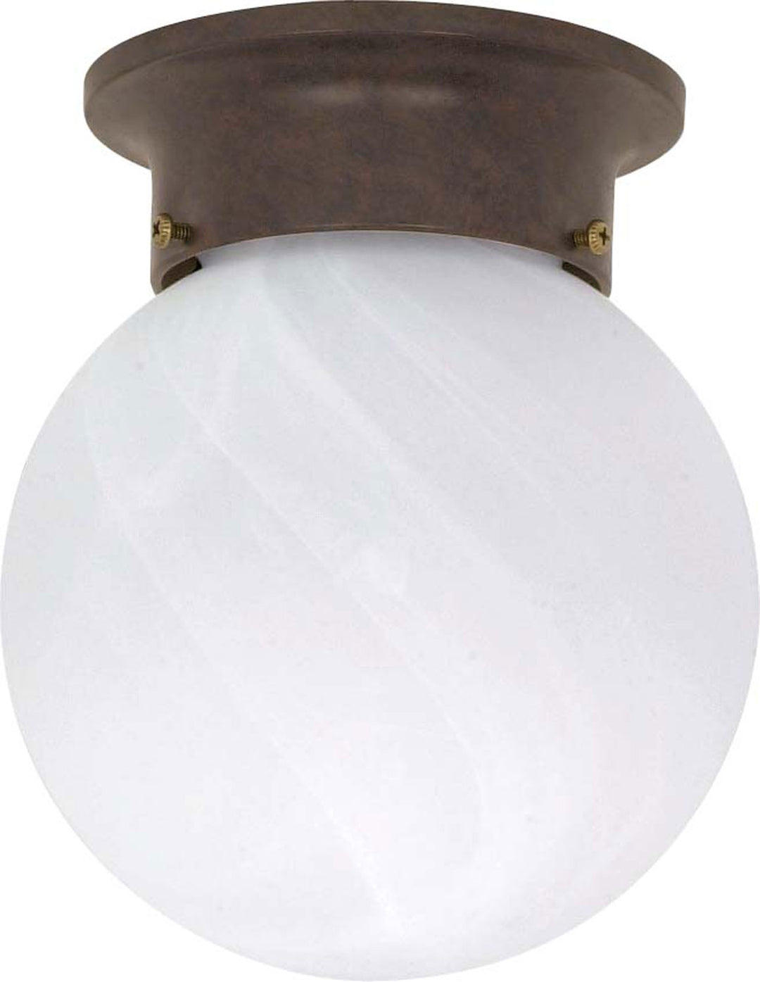 Nuvo 6 Alabaster Ball 60-259 Ceiling Light - Old Bronze