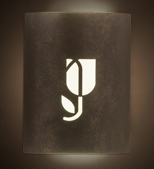 Meyda Tiffany Country Inn 152474 Wall Light - Gilded Tobacco White Acrylic Sb Inside