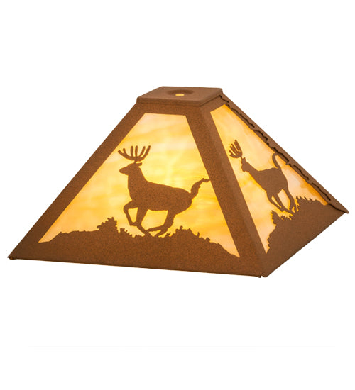 Meyda Tiffany Lighting 15265 Lone Deer Shade Lamp Shade Bronze / Dark