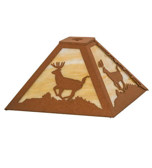 Meyda Tiffany Lighting 15265 Lone Deer Shade Lamp Shade Bronze / Dark