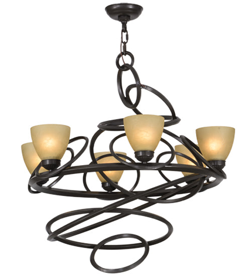 Meyda Tiffany Anneau 152738 Chandelier Light - Timeless Bronze