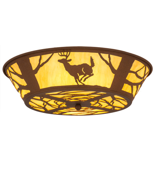 Meyda Tiffany Deer On The Loose 15277 Ceiling Light - Earth