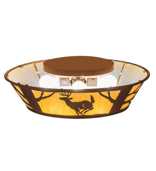 Meyda Tiffany Deer On The Loose 15277 Ceiling Light - Earth