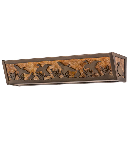 Meyda Tiffany Ducks In Flight 15279 Bath Vanity Light 24 in. wide - Antique Copper