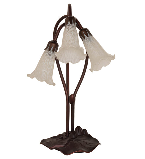 Meyda Tiffany Lighting 15282 White Three Light Accent Lamp Lamp Bronze / Dark