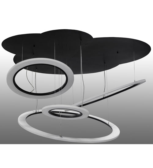 Meyda Tiffany Lighting 152833 Anillo Led Pendant Decor Black