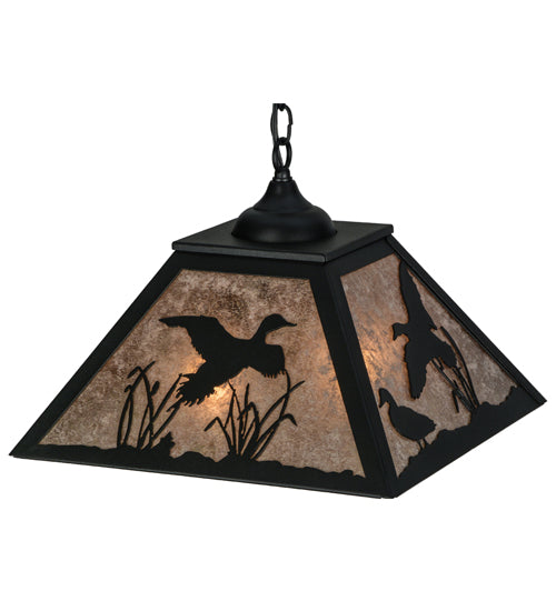 Meyda Tiffany Ducks In Flight 152902 Pendant Light - Vintage Copper