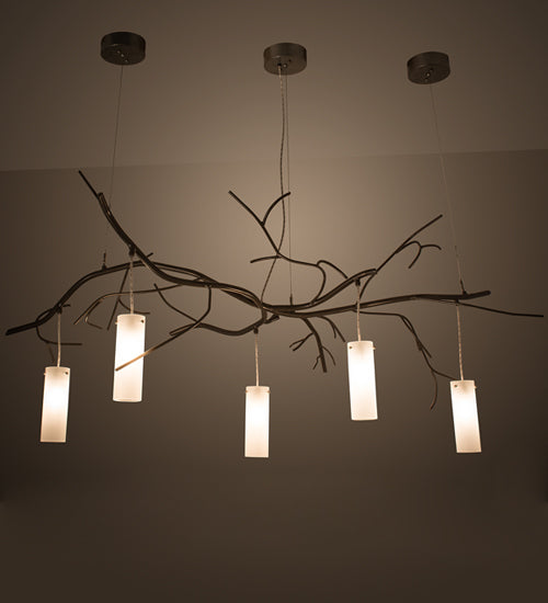 Meyda Tiffany Winter Solstice 152967 Pendant Light - Nickel, Timeless Bronze
