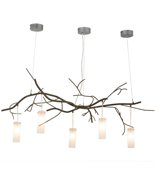 Meyda Tiffany Winter Solstice 152967 Pendant Light - Nickel, Timeless Bronze
