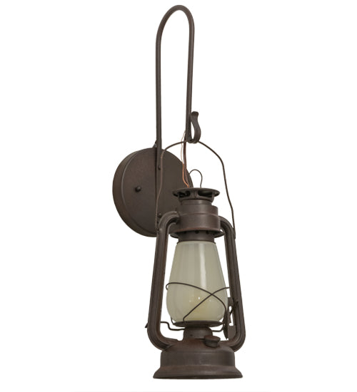 Meyda Tiffany Miners Lantern 153107 Wall Light - Rust