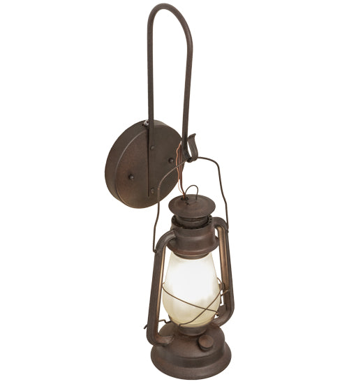 Meyda Tiffany Miners Lantern 153107 Wall Light - Rust