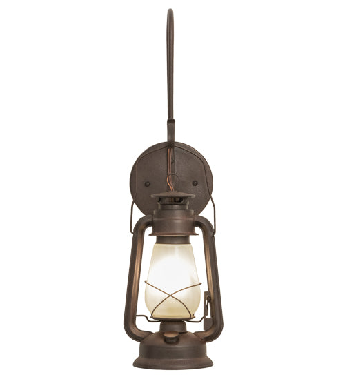 Meyda Tiffany Miners Lantern 153107 Wall Light - Rust