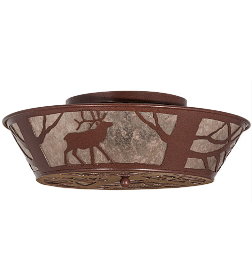 Meyda Tiffany Elk On The Loose 15311 Ceiling Light - Rust