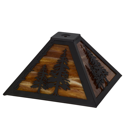 Meyda Tiffany Lighting 153126 Tall Pines Shade Lamp Shade Bronze / Dark