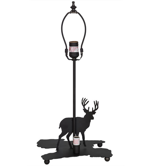 Meyda Tiffany Lighting 153096 Lone Deer Two Light Table Base Utility Light Bronze / Dark