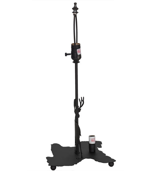 Meyda Tiffany Lighting 153096 Lone Deer Two Light Table Base Utility Light Bronze / Dark