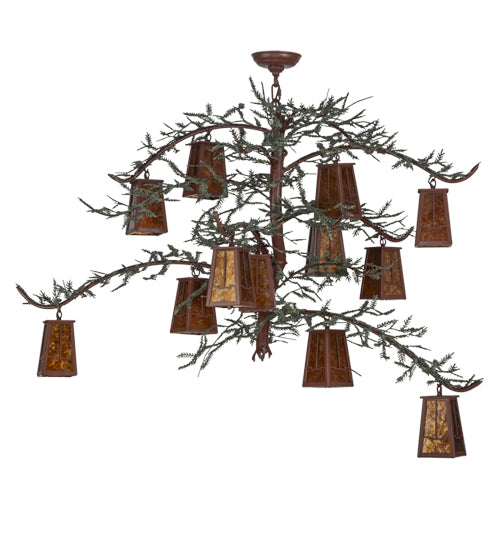 Meyda Tiffany Pine Branch 153180 Chandelier Light - Rust