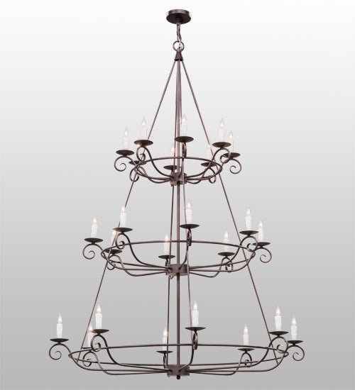 Meyda Tiffany Estrella 153264 Chandelier Light - Mahogany Bronze