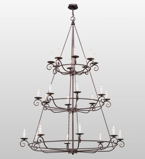 Meyda Tiffany Estrella 153264 Chandelier Light - Mahogany Bronze