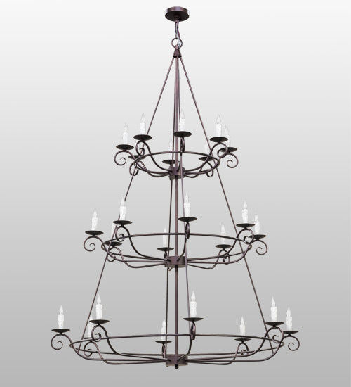 Meyda Tiffany Estrella 153264 Chandelier Light - Mahogany Bronze