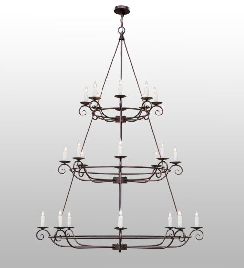 Meyda Tiffany Estrella 153264 Chandelier Light - Mahogany Bronze
